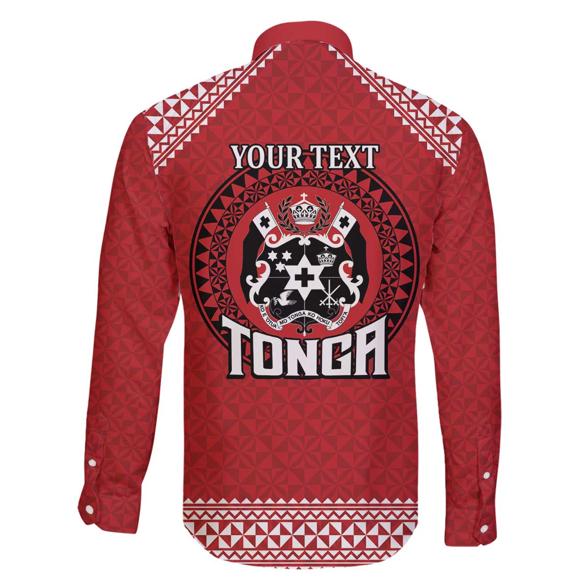Tonga Rugby XIII Custom Family Matching Off The Shoulder Long Sleeve Dress and Hawaiian Shirt Mate Ma'a Tonga with Ngatu Pattern