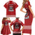 Tonga Rugby XIII Custom Family Matching Short Sleeve Bodycon Dress and Hawaiian Shirt Mate Ma'a Tonga with Ngatu Pattern