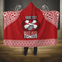 Tonga Rugby XIII Custom Hooded Blanket Mate Ma'a Tonga with Ngatu Pattern LT9 - Polynesian Pride