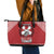 Tonga Rugby XIII Custom Leather Tote Bag Mate Ma'a Tonga with Ngatu Pattern