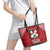 Tonga Rugby XIII Custom Leather Tote Bag Mate Ma'a Tonga with Ngatu Pattern