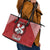 Tonga Rugby XIII Custom Leather Tote Bag Mate Ma'a Tonga with Ngatu Pattern