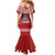 Tonga Rugby XIII Custom Mermaid Dress Mate Ma'a Tonga with Ngatu Pattern