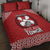 Tonga Rugby XIII Custom Quilt Bed Set Mate Ma'a Tonga with Ngatu Pattern