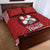 Tonga Rugby XIII Custom Quilt Bed Set Mate Ma'a Tonga with Ngatu Pattern