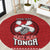 Tonga Rugby XIII Custom Round Carpet Mate Ma'a Tonga with Ngatu Pattern