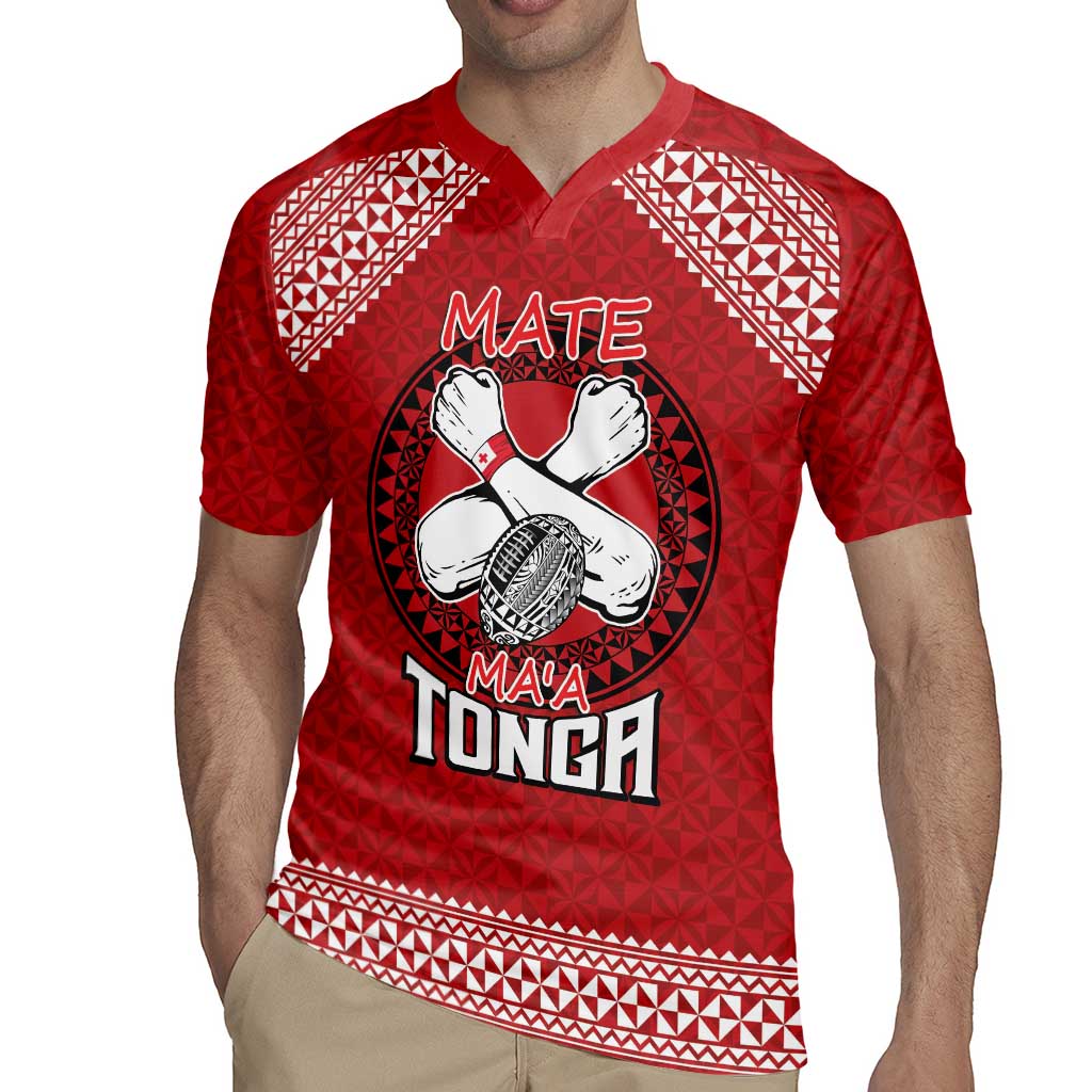 Tonga Rugby XIII Custom Rugby Jersey Mate Ma'a Tonga with Ngatu Pattern LT9 - Polynesian Pride