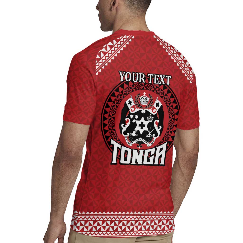 Tonga Rugby XIII Custom Rugby Jersey Mate Ma'a Tonga with Ngatu Pattern LT9 - Polynesian Pride
