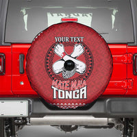 Tonga Rugby XIII Custom Spare Tire Cover Mate Ma'a Tonga with Ngatu Pattern LT9 - Polynesian Pride