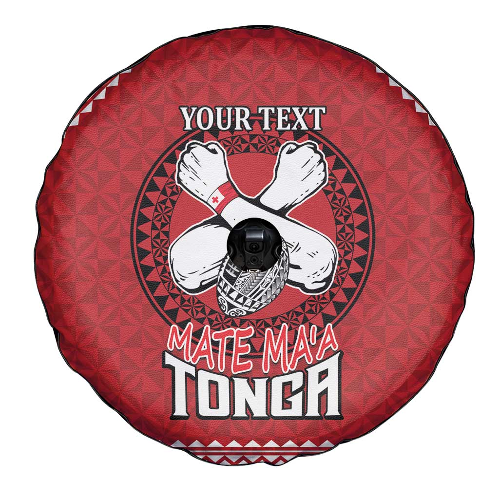 Tonga Rugby XIII Custom Spare Tire Cover Mate Ma'a Tonga with Ngatu Pattern LT9 - Polynesian Pride