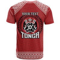Tonga Rugby XIII Custom T Shirt Mate Ma'a Tonga with Ngatu Pattern LT9 - Polynesian Pride