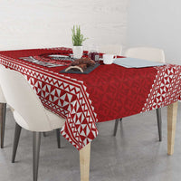 Tonga Rugby XIII Custom Tablecloth Mate Ma'a Tonga with Ngatu Pattern LT9 - Polynesian Pride