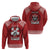 Tonga Rugby XIII Custom Zip Hoodie Mate Ma'a Tonga with Ngatu Pattern