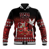 Custom Tonga 676 Haamonga a Maui Baseball Jacket Tongan Sipi Tau Unique Dance LT9 Unisex Red - Polynesian Pride