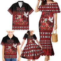 Custom Tonga 676 Haʻamonga ʻa Maui Family Matching Mermaid Dress and Hawaiian Shirt Tongan Sipi Tau Unique Dance