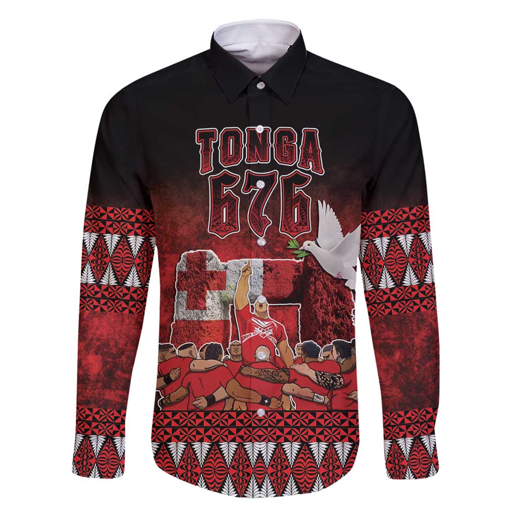 Custom Tonga 676 Haʻamonga ʻa Maui Family Matching Off Shoulder Short Dress and Hawaiian Shirt Tongan Sipi Tau Unique Dance