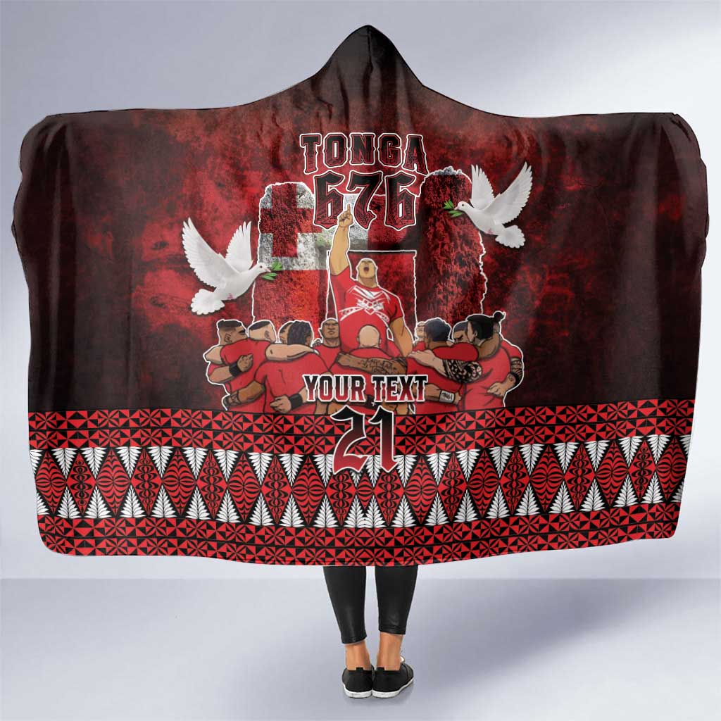 Custom Tonga 676 Haamonga a Maui Hooded Blanket Tongan Sipi Tau Unique Dance LT9 One Size Red - Polynesian Pride