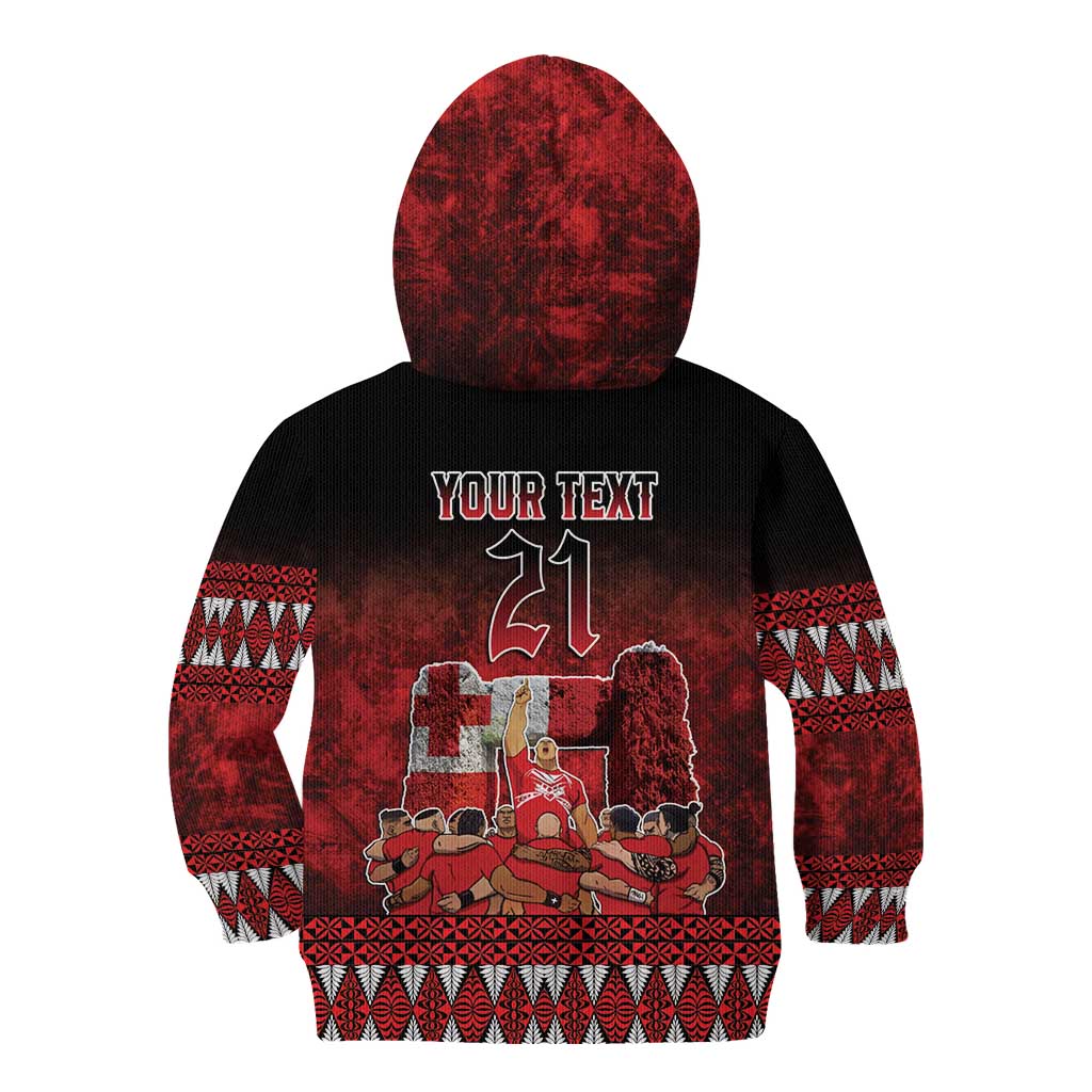 Custom Tonga 676 Haʻamonga ʻa Maui Kid Hoodie Tongan Sipi Tau Unique Dance