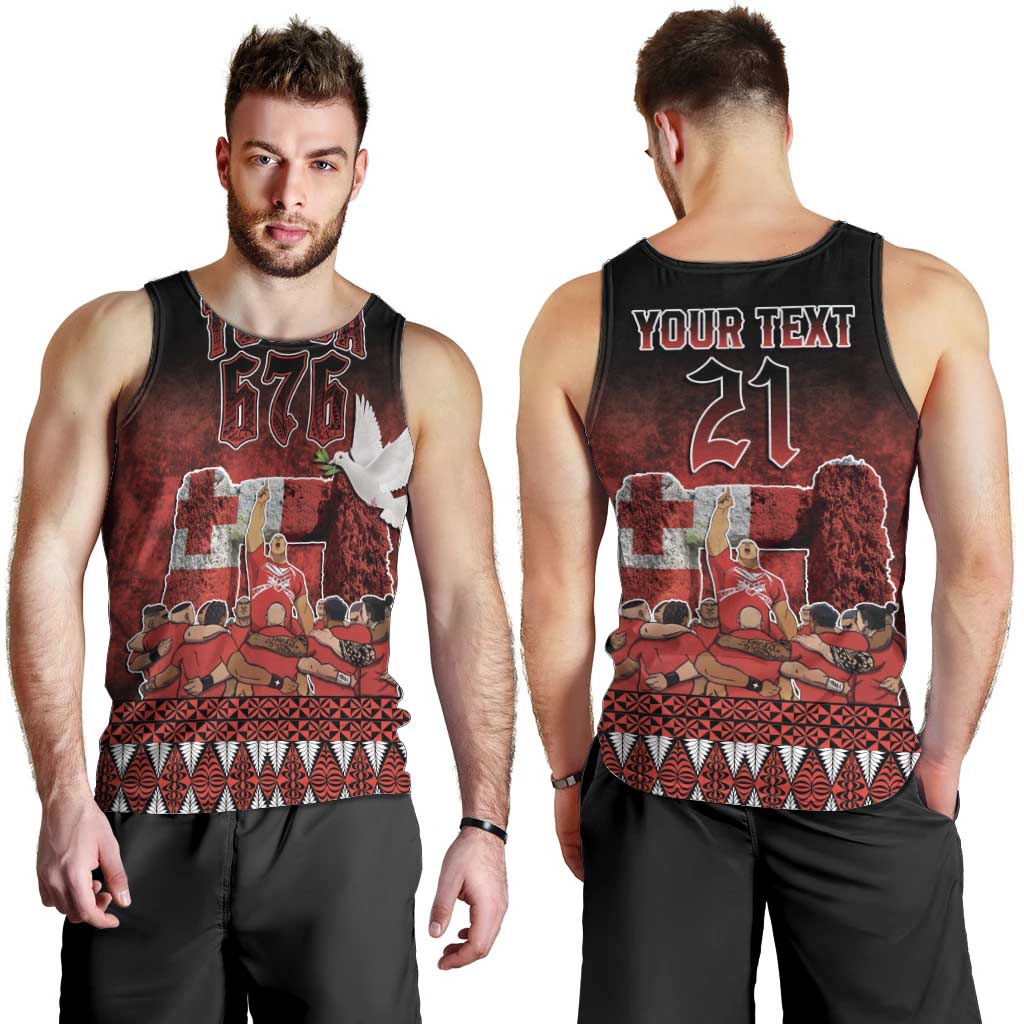 Custom Tonga 676 Haamonga a Maui Men Tank Top Tongan Sipi Tau Unique Dance LT9 - Polynesian Pride