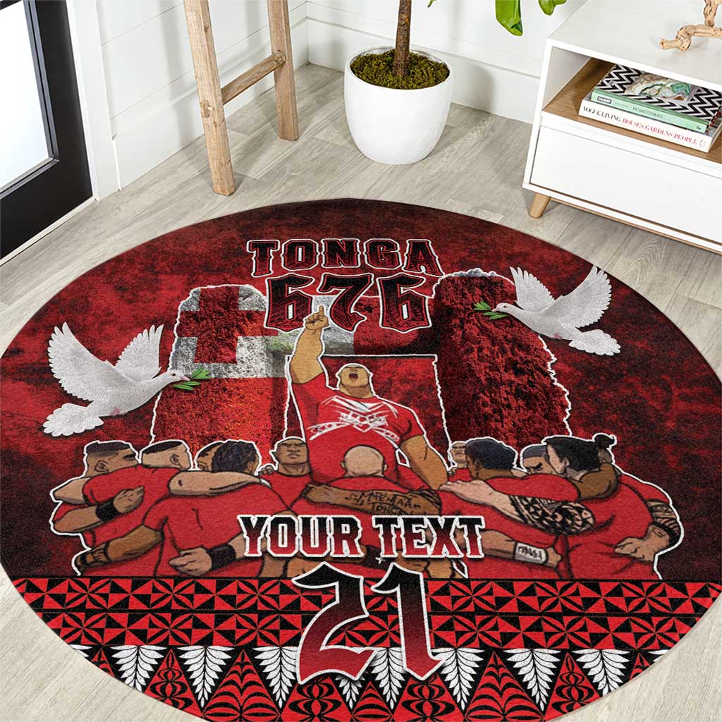 Custom Tonga 676 Haʻamonga ʻa Maui Round Carpet Tongan Sipi Tau Unique Dance