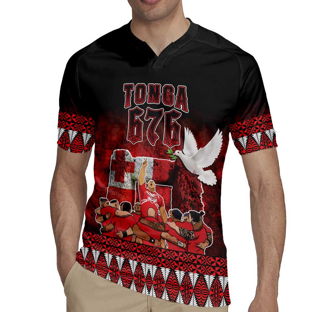 Custom Tonga 676 Haamonga a Maui Rugby Jersey Tongan Sipi Tau Unique Dance LT9 - Polynesian Pride