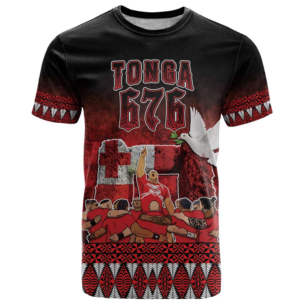 Custom Tonga 676 Haamonga a Maui T Shirt Tongan Sipi Tau Unique Dance LT9 Red - Polynesian Pride