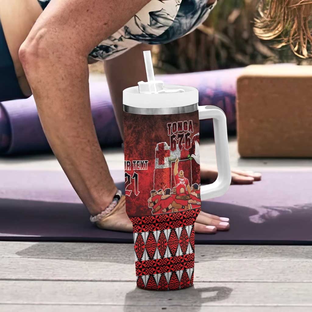 Custom Tonga 676 Haamonga a Maui Tumbler With Handle Tongan Sipi Tau Unique Dance LT9 - Polynesian Pride