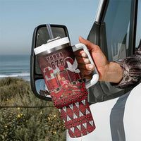 Custom Tonga 676 Haamonga a Maui Tumbler With Handle Tongan Sipi Tau Unique Dance LT9 - Polynesian Pride