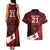 Custom Tonga XIII Rugby Tribal Tattoo Couples Matching Tank Maxi Dress and Hawaiian Shirt Mate Ma'a Tonga Kupesi Ngatu Grunge Style