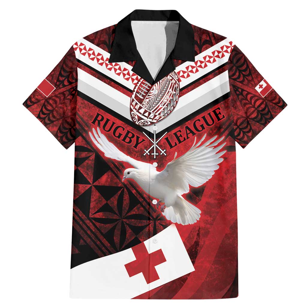 Custom Tonga XIII Rugby Tribal Tattoo Family Matching Mermaid Dress and Hawaiian Shirt Mate Ma'a Tonga Kupesi Ngatu Grunge Style