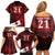 Custom Tonga XIII Rugby Tribal Tattoo Family Matching Off Shoulder Short Dress and Hawaiian Shirt Mate Ma'a Tonga Kupesi Ngatu Grunge Style