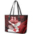 Custom Tonga XIII Rugby Tribal Tattoo Leather Tote Bag Mate Ma'a Tonga Kupesi Ngatu Grunge Style