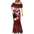 Custom Tonga XIII Rugby Tribal Tattoo Mermaid Dress Mate Ma'a Tonga Kupesi Ngatu Grunge Style