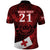 Custom Tonga XIII Rugby Tribal Tattoo Polo Shirt Mate Ma'a Tonga Kupesi Ngatu Grunge Style