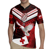 Custom Tonga XIII Rugby Tribal Tattoo Rugby Jersey Mate Ma'a Tonga Kupesi Ngatu Grunge Style LT9 - Polynesian Pride