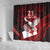 Custom Tonga XIII Rugby Tribal Tattoo Shower Curtain Mate Ma'a Tonga Kupesi Ngatu Grunge Style