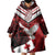 Custom Tonga XIII Rugby Tribal Tattoo Wearable Blanket Hoodie Mate Ma'a Tonga Kupesi Ngatu Grunge Style