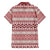 Pasifika Sataoa Pattern Simple Motif Family Matching Puletasi and Hawaiian Shirt Cherry LT9 - Polynesian Pride