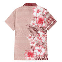 Pasifika Sataoa Pattern Plumeria Vintage Family Matching Mermaid Dress and Hawaiian Shirt Cherry LT9 - Polynesian Pride