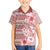 Pasifika Sataoa Pattern Plumeria Vintage Family Matching Off Shoulder Short Dress and Hawaiian Shirt Cherry LT9 Son's Shirt Cherry - Polynesian Pride