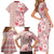 Pasifika Sataoa Pattern Plumeria Vintage Family Matching Short Sleeve Bodycon Dress and Hawaiian Shirt Cherry LT9 - Polynesian Pride