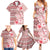 Pasifika Sataoa Pattern Plumeria Vintage Family Matching Summer Maxi Dress and Hawaiian Shirt Cherry LT9 - Polynesian Pride