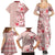 Pasifika Sataoa Pattern Plumeria Vintage Family Matching Summer Maxi Dress and Hawaiian Shirt Cherry LT9 - Polynesian Pride