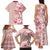 Pasifika Sataoa Pattern Plumeria Vintage Family Matching Tank Maxi Dress and Hawaiian Shirt Cherry LT9 - Polynesian Pride