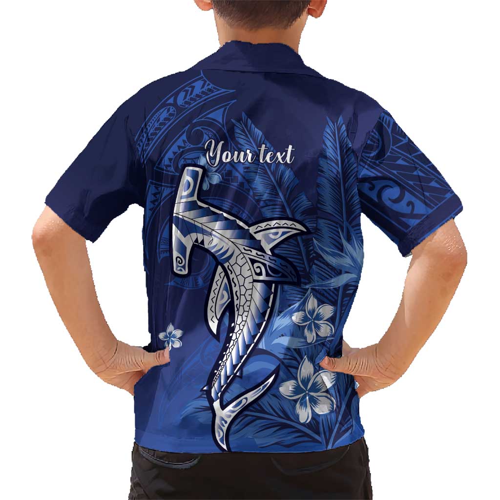 Personalized Hawaiian Maori Hammerhead Shark Hawaiian Shirt Polu Plumeria LT9 - Polynesian Pride
