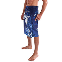 Personalized Hawaiian Maori Hammerhead Shark Lavalava Polu Plumeria LT9 - Polynesian Pride