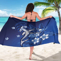Personalized Hawaiian Maori Hammerhead Shark Sarong Polu Plumeria - Polynesian Pride