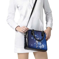 Personalized Hawaiian Maori Hammerhead Shark Shoulder Handbag Polu Plumeria LT9 - Polynesian Pride