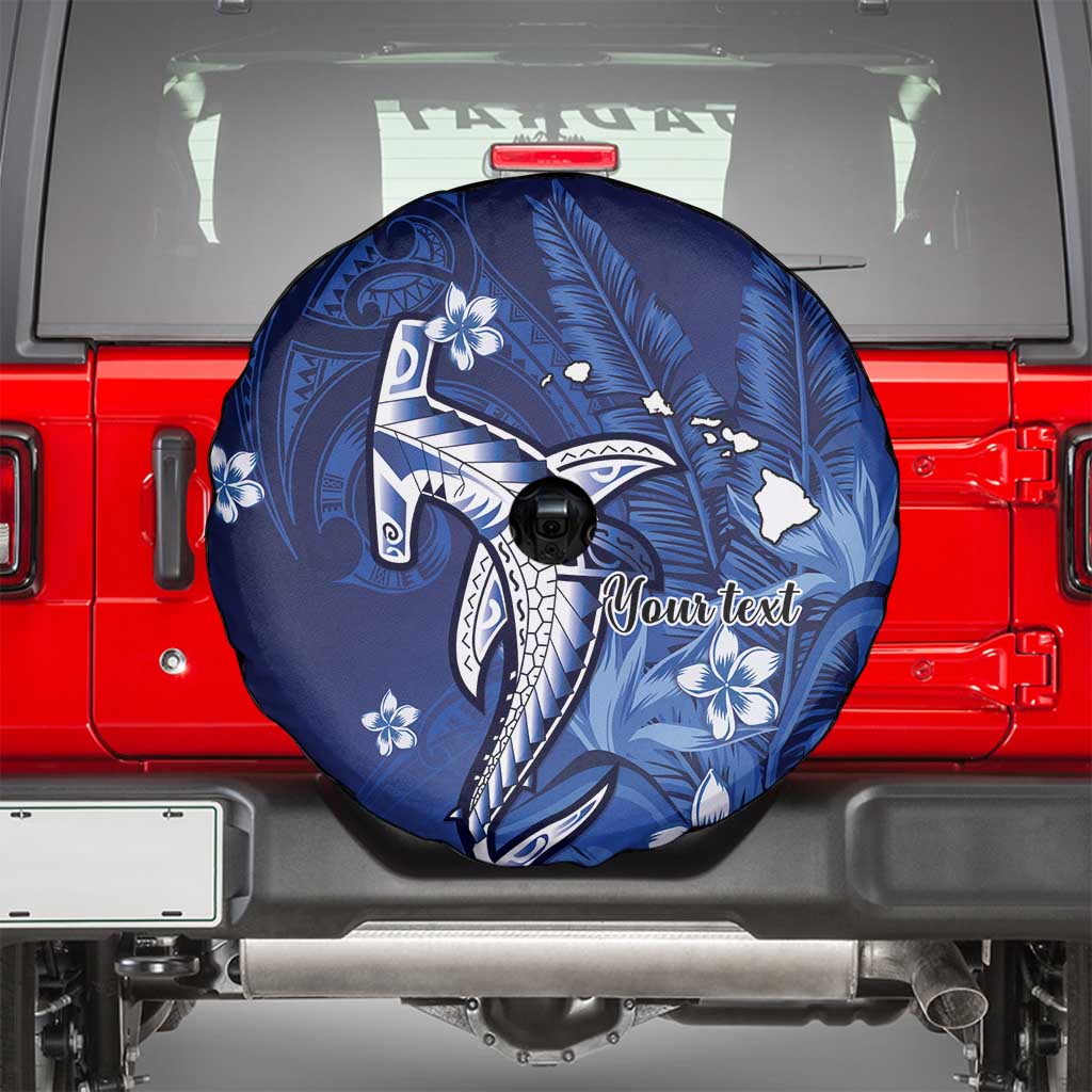 Personalized Hawaiian Maori Hammerhead Shark Spare Tire Cover Polu Plumeria LT9 - Polynesian Pride