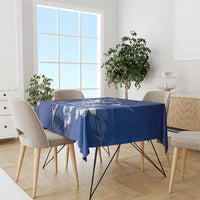 Personalized Hawaiian Maori Hammerhead Shark Tablecloth Polu Plumeria - Polynesian Pride
